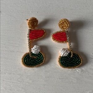 Handcrafted Golf Course Earrings